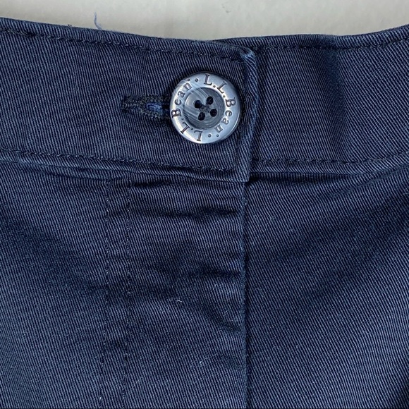 LL Bean Classic Fit Stretchy Casual Pants Black Size 14 Regular - Picture 3 of 5